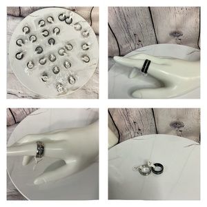 🌻RESELLERS BUNDLE 🌻🐘 26 pc - Unisex Titanium CZ Rings - Resellers Bundle
